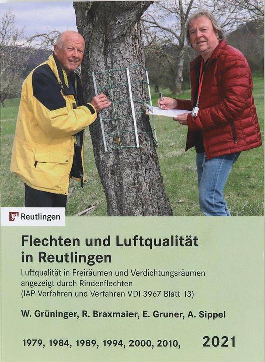 Produktbild Flechten und Luftqualität in Reutlingen (Deutsch, Achim-Götz Sippel, Eberhard Gruner, Reinhard Braxmaier, Werner Grüninger, 2022)