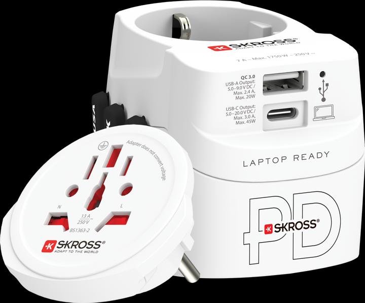 Skross PRO Light USB AC45PD World
