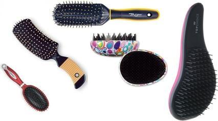 Actual product image TOP Detangling Hairbrush Various Models and Colours