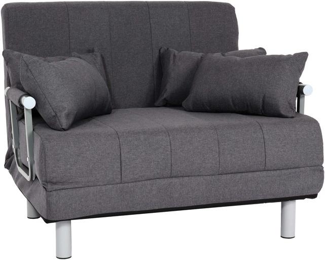 Actual product image Swisshandel24 Sleeping Chair HWC-K29, Folding Armchair Sleeping Sofa Guest Bed Relaxing Armchair, Lying Surface
