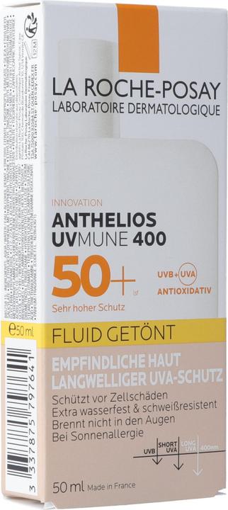 La Roche Posay Anthelios Invisible Fluid Tinted (Sun cream face, SPF 50, 50 ml, 75 g)