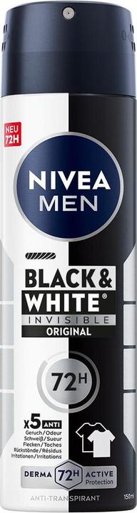 Actual product image NIVEA MEN Black & White Invisible Original (Spray, 150 ml)