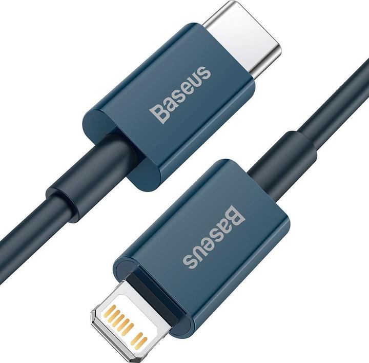 Actual product image Baseus Superior Series Cable USB-C to iP, 20W, PD, 2m (blue) (2 m, USB 3.2 Gen 2, 20 W)