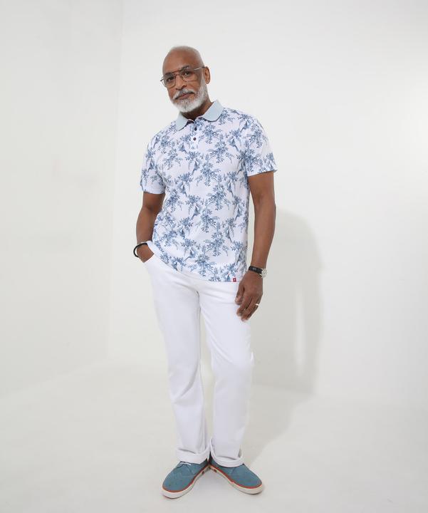 Actual product image Joe Browns Bird Print Polo Shirt (S)