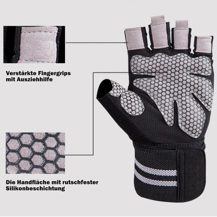 Produktbild Hermex Trainingshandschuhe Gr. S Fitnesshandschuhe Sport-Handschuhe (S)