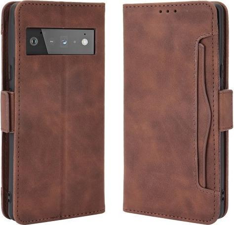 Immagine prodotto Cover-Discount Google Pixel 6 - Custodia con molti slot per carte di credito marrone (Google Pixel 6)