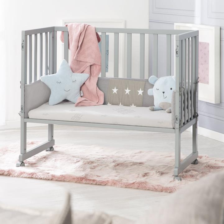 Produktbild Roba Stuben- & Beistellbett 3in1 mit Barriere Little Stars