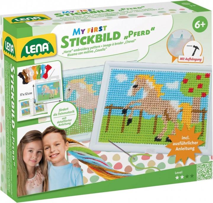 Actual product image Lena Embroidery picture horse