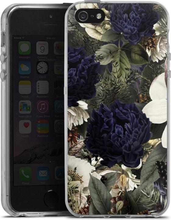 Produktbild DeinDesign Silikon Hülle für Apple iPhone 5s Handyhülle Case Smartphone Schutzhülle Blumen Utart Vintage (Apple iPhone 5s)