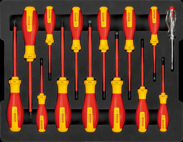 Produktbild Bosch Professional VDE-Schraubendreher-Set (Torx (TX), Pozidriv-Kreuzschlitz (PZ), Schlitzschrauben)