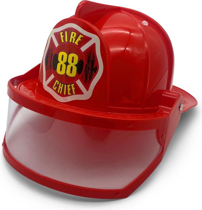 Produktbild Bestsaller Feuerwehrhelm m. Visier rot