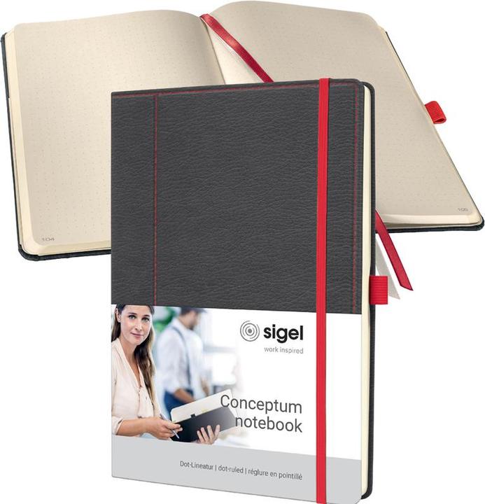 Produktbild Sigel Notizbuch Conceptum Hardcover - Design Casual (A4, Kariert, Harter Einband)