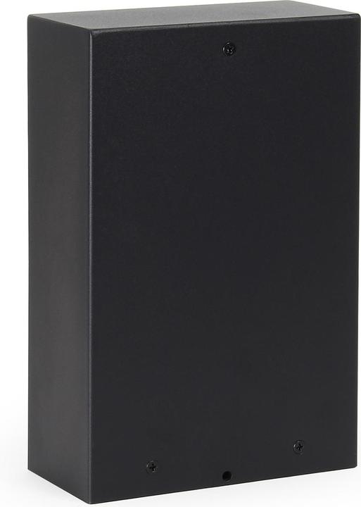 Actual product image Wiltec Garden Socket Fourfold Black, Angled Outdoor Socket Pillar IP44