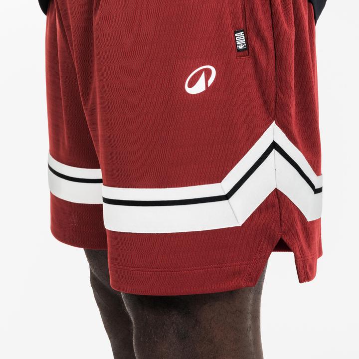 Actual product image Tarmak Men's/Women's Basketball Shorts SH 900 AD NBA - Red Burgundy (L)