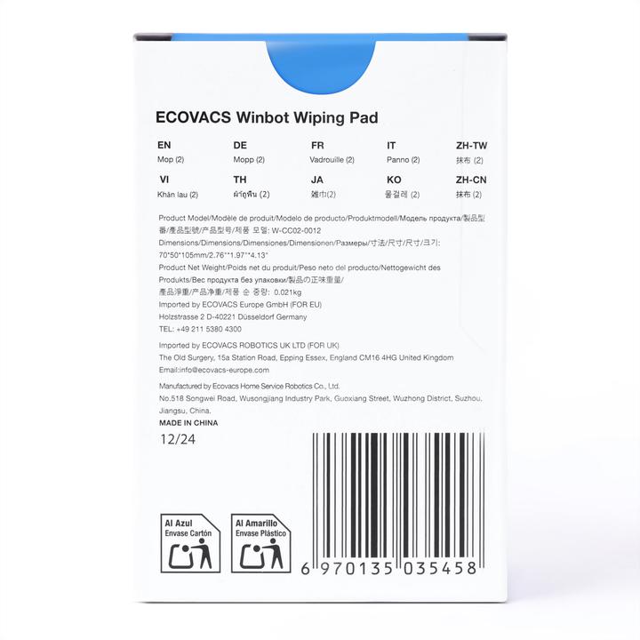 Actual product image Ecovacs WCC020012
