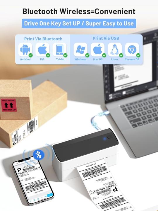 Image du produit Phomemo PM241 mit Bluetooth BLA/WHI (203 dpi)