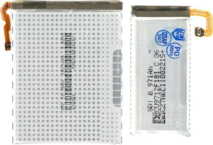 Actual product image OEM MPS battery EB-BF731ABY/EB-BF732ABY (Main + SUB) for Samsung Galaxy Z Flip5