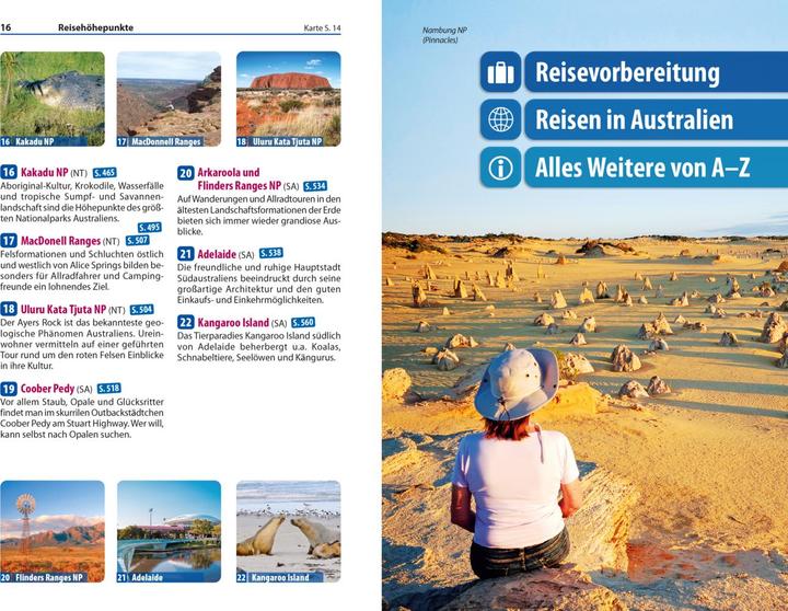 Produktbild Reiseführer Australien - Westen und Zentrum (Deutsch, Veronika Pavel, 2023)