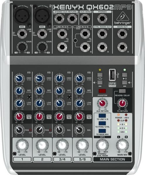 Actual product image Behringer Xenyx QX602MP3 (Studio- and Livemixer)