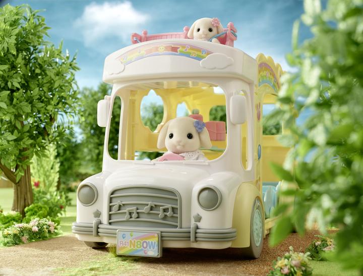 Actual product image Sylvanian Families Rainbow Fun Nursery Bus