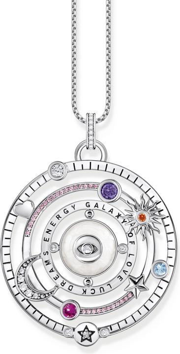 Immagine prodotto Thomas Sabo Ciondolo emisfero con pietre colorate argento annerito (Argento 925, Smalto/argento, Smalto)
