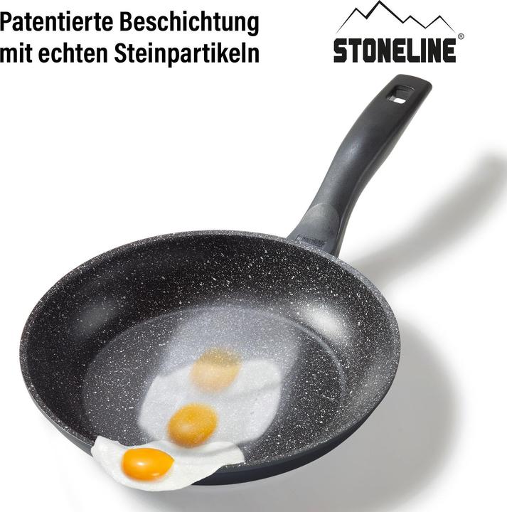 Produktbild Stoneline 6882 Frying Pan Set, 3 pans: 16 cm, 20 cm, 24 cm (24 cm, Pfannenset + Topfset, Aluminium)