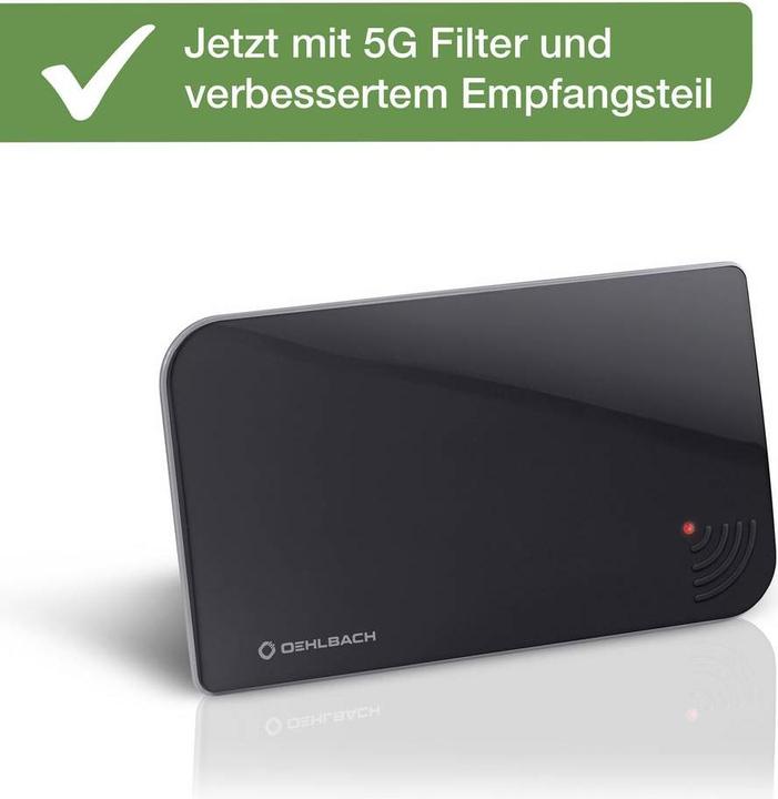 Immagine prodotto Oehlbach Antenna omnidirezionale Scope Vision 5G per DVB-T2 con filtro 5G (Antenna piatta, DVB-T / -T2)