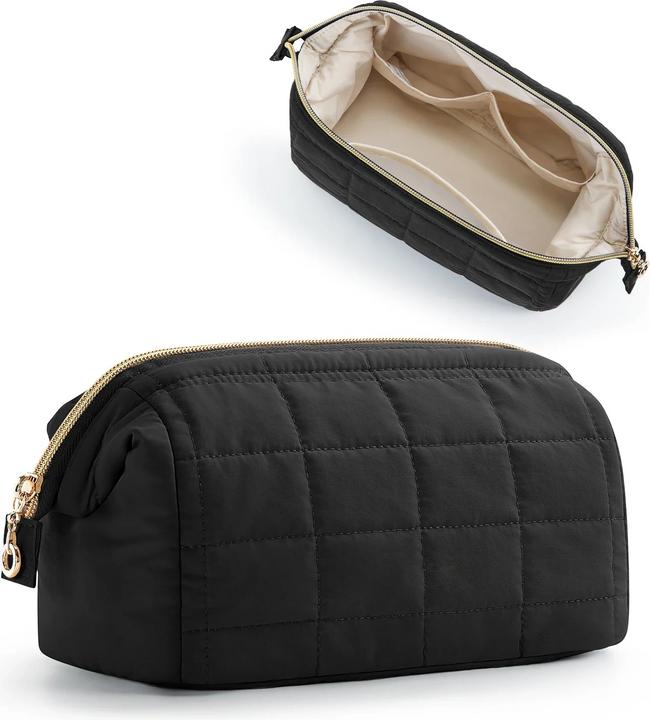 Only-Bags.Store Kosmetiktasche Make-up Organizer Breite Öffnung Tasche Reise Wesentliche Toilettenartikel Zubehör