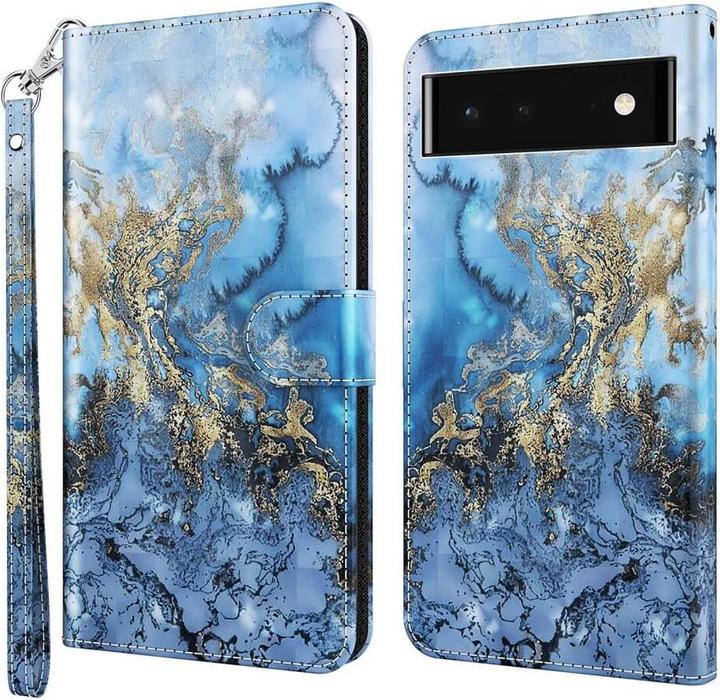 Cover-Discount Google Pixel 7 - Etui Glanz Effekt Marmor (Google Pixel 7)