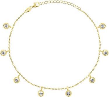 Brilio Silver - Elegant gold-plated bracelet with zircons BRC70Y
