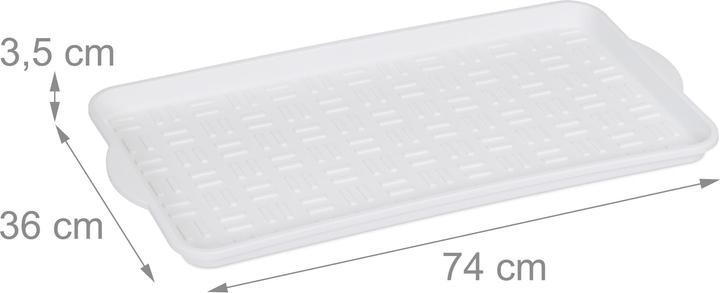 Immagine prodotto Relaxdays Vaschetta raccogli scarpe (74 x 36 x 3,5 cm)