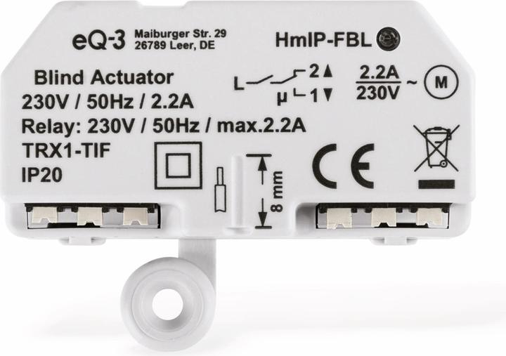 Actual product image EQ-3 Blind actuator (Shutter actuator)