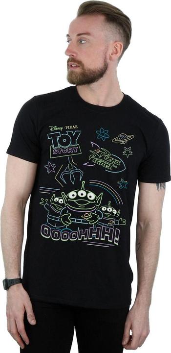 Immagine prodotto Disney Toy Story Neon Little Green Men Maglietta Uomo (XL)
