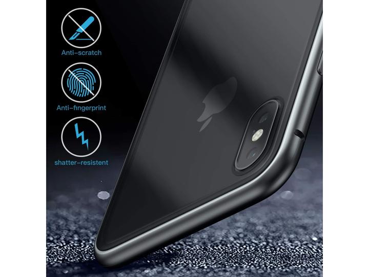 Produktbild G-Case Apple iPhone XS Max Aluminium Magnetic Glass Backcover Hülle (Apple iPhone XS Max)