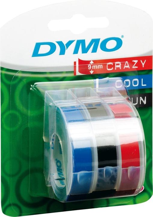 Produktbild Dymo Prägeband 3D (0.90 cm, Rot, Blau, Schwarz)
