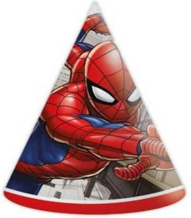 Actual product image Procos Spiderman Party Hats Crime Fighter