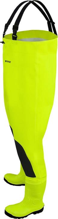 Actual product image Dönges Hi-Vis waders with S5 safety boots, size 47 (47)