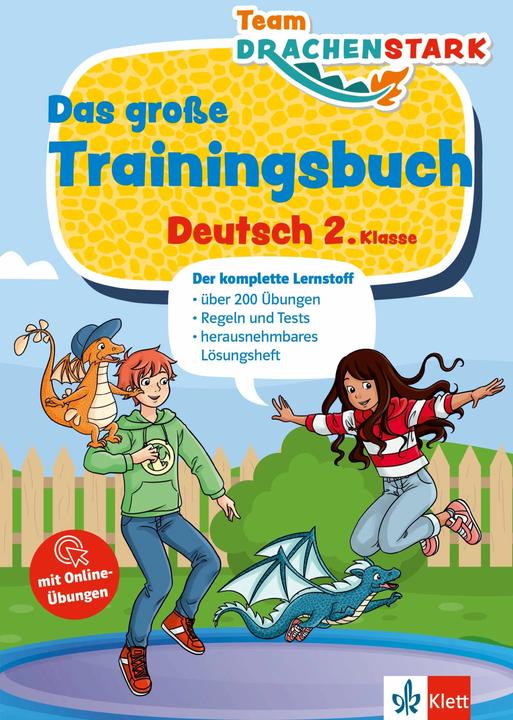 Team Drachenstark: Das grosse Trainingsbuch Deutsch 2. Klasse (German, Ernst Klett Publishers, 2024)