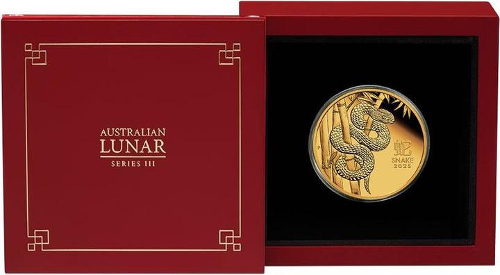 Actual product image The Perth Mint Gold Lunar III Schlange 1 oz PP - 2025 (999.90, 2025)