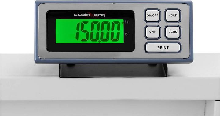 Produktbild Steinberg Bodenwaage Tierwaage Plattformwaage 150 kg/50 g klappbar Antirutschmatte LCD