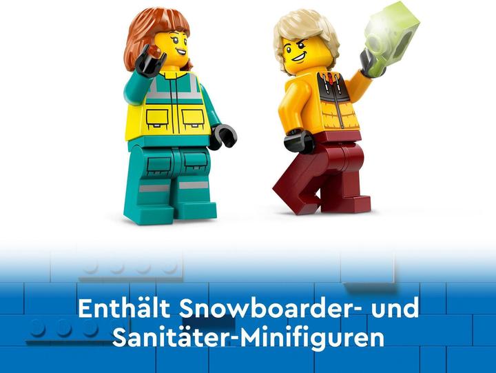Produktbild LEGO Rettungswagen und Snowboarder (60403, LEGO City)