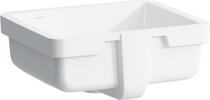 Produktbild Laufen Living City Einbauwaschtisch von unten, ohne Hahnloch, 400x335mm, weiss (450 mm, 400 mm)