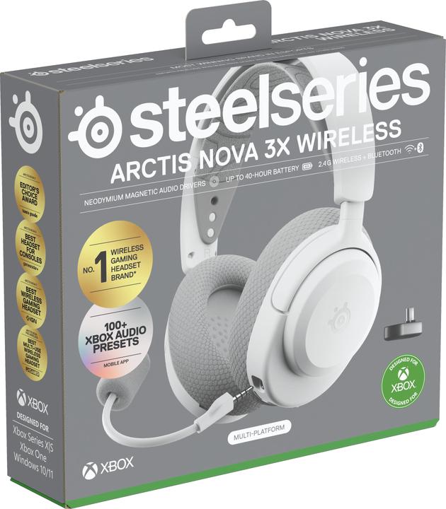 Produktbild SteelSeries Arctis Nova 3XW White (Kabellos)