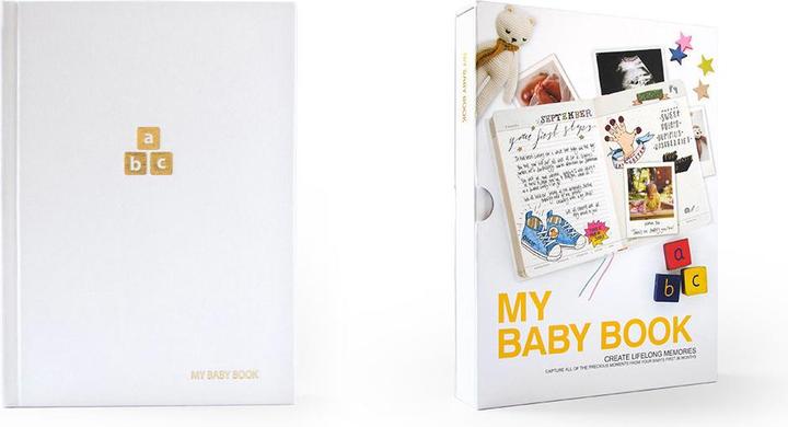 Image du produit Suck UK Mon livre de bébé (A5, À rayures, Couverture rigide)