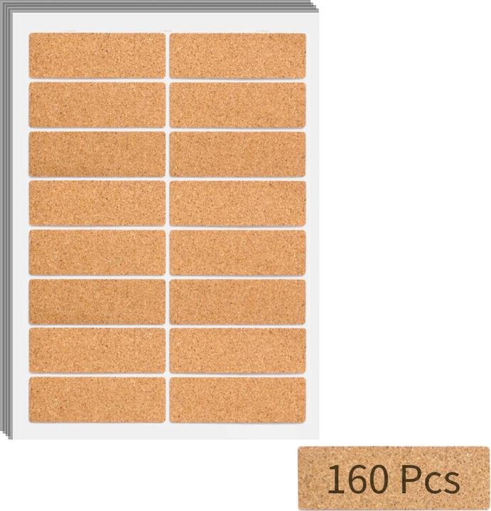 Produktbild LaserPecker Etikettenaufkleber aus Kork (160 Stk.)