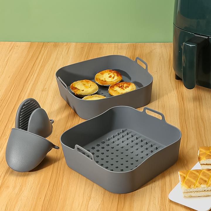 Produktbild Scandinavian Collection Airfryer silicone moulds, square Ø22cm