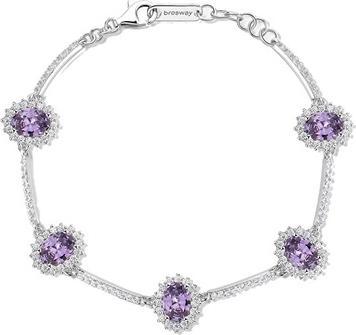Brosway - Luxury silver bracelet with zircons Fancy Magic Purple FMP43