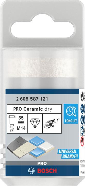 Produktbild Bosch Professional Zubehör PRO Core Cutter dry, 35 x 35 x 22,23 mm (35 mm)