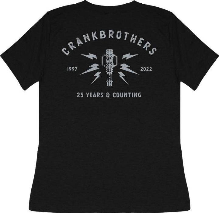 Crankbrothers 25th Anniversary Edition T-Shirt Women, black/light gray, M (M)