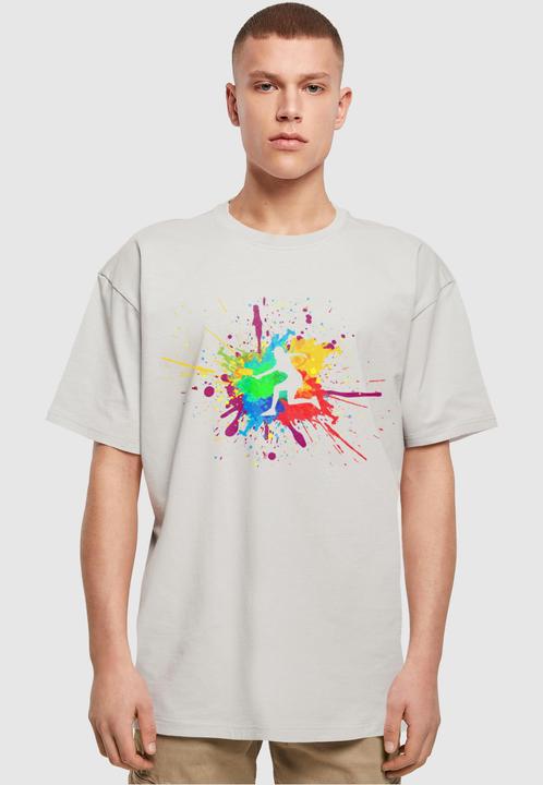Actual product image Merchcode Colour Splash Player Heavy Oversized Tee - 116571 (4XL)